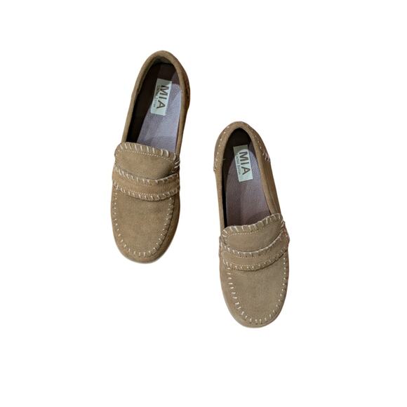 MIA Natalee Slip On Loafers Casual Brown size 8 - Picture 4 of 8